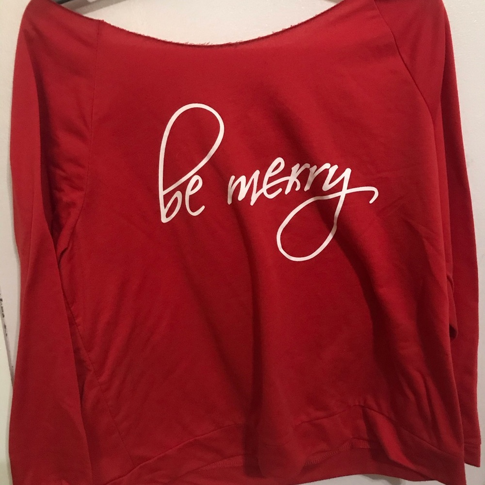Red ‘Be Merry’ Sweater/Shirt
